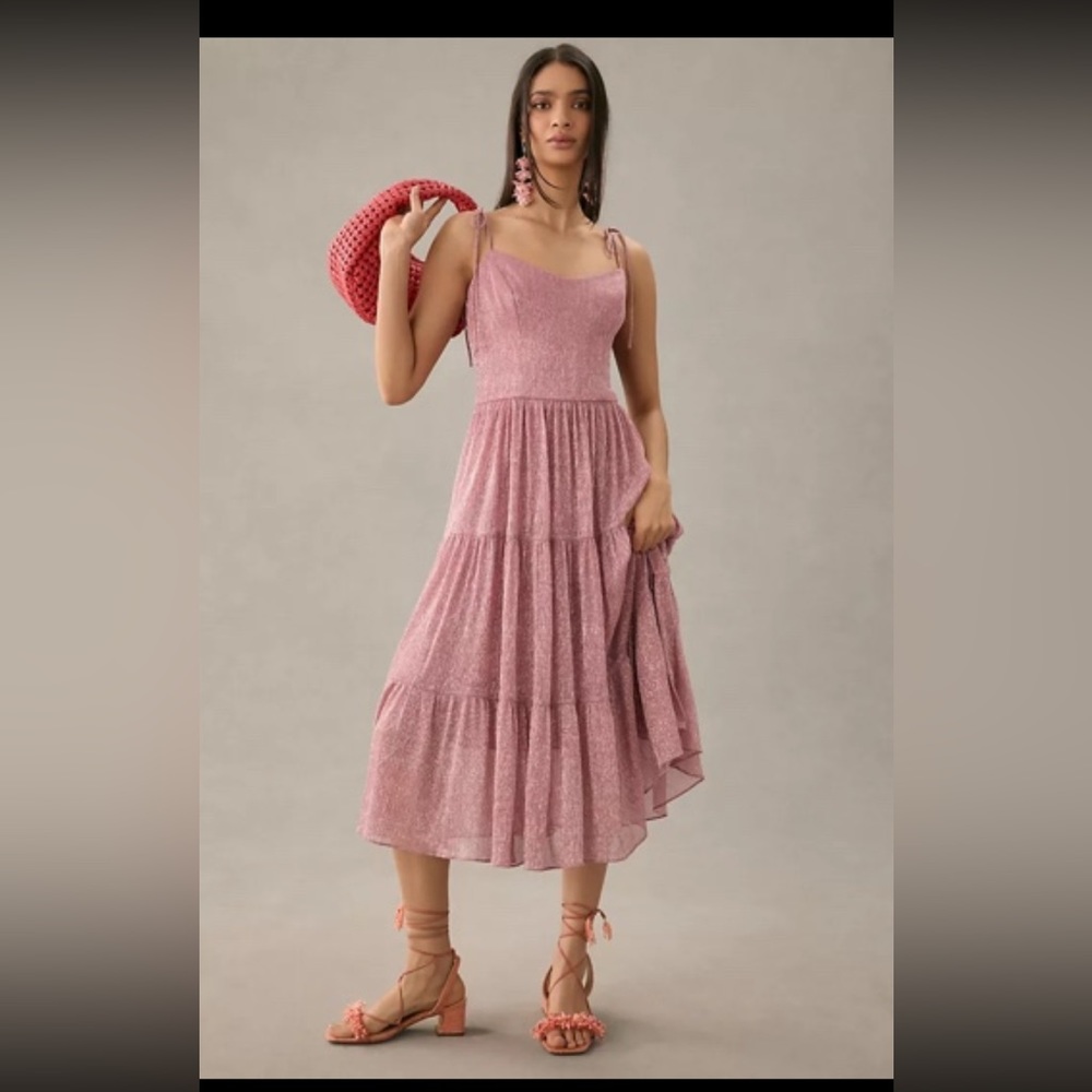Pink Anthropologie Dress - Size S
